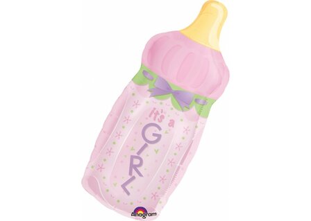 Pilaar in Pastelkleuren - met fles