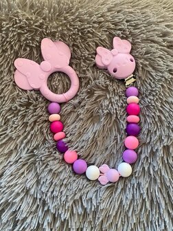 Bijtring Disney Minnie Mouse - paars