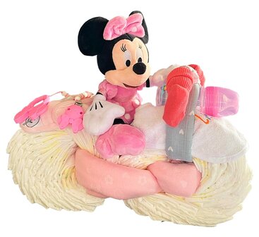 2 Pamper Moto&#039;s met Disney Minnie Mousse &amp; Mickey Mousse