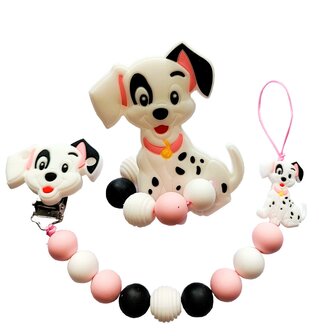 Siliconen Tutkoord &amp; bijtring set - Disney Dalmatiers