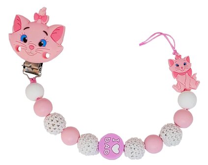 Tutkoord Disney Marie  aristokatten - roze &amp; wit