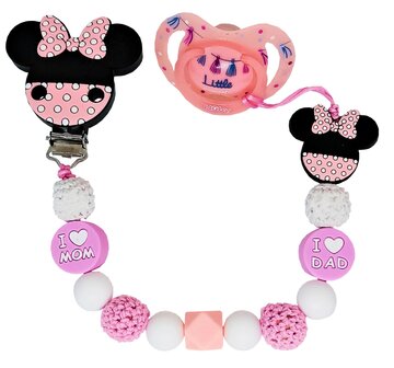 Tutkoord Minnie Mouse &amp; I love dad/mom