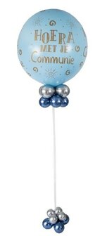 Ballondecoratie communie Blauw