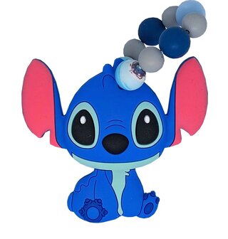 Siliconen Tutkoord &amp; bijtring set - Disney Lilo &amp; Stitch met naam