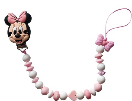 Siliconen tutterkoord Disney Minnie Mouse strik