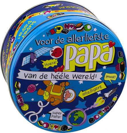 Voor De Allerliefste Papa - Gevulde Snoep Trommel