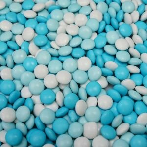 10 Doopsuiker doosjes met fopspeen met  mini doopsuiker blauw