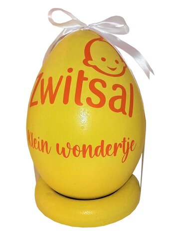 Zwitsal Ei - 30cm met washandje van Isabelle Laurier